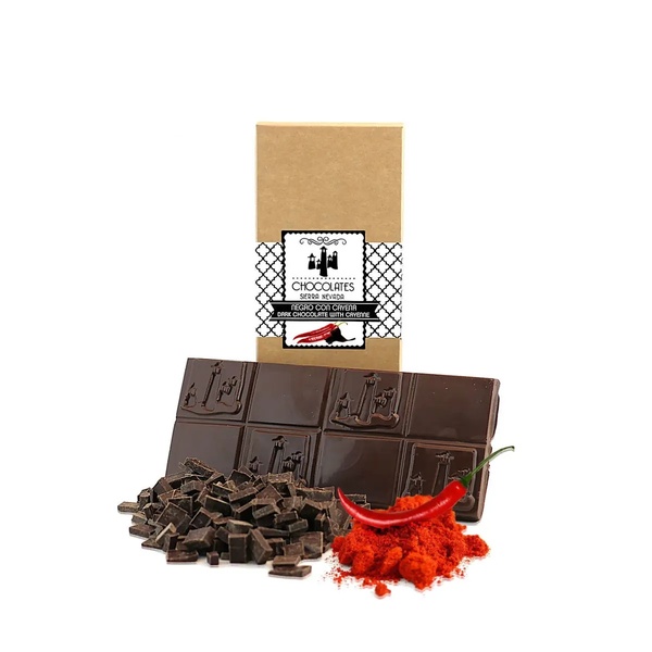 TABLETA DE CHOCOLATE NEGRO CON CAYENA